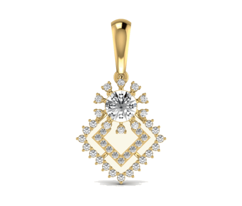 Bridal Drop Diamond Pendant