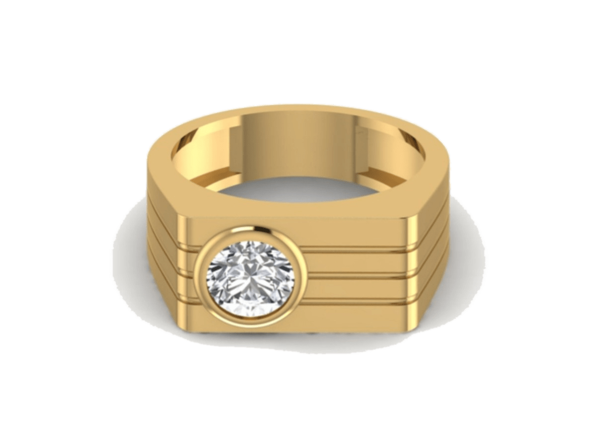 Round Geometric-Set Signet