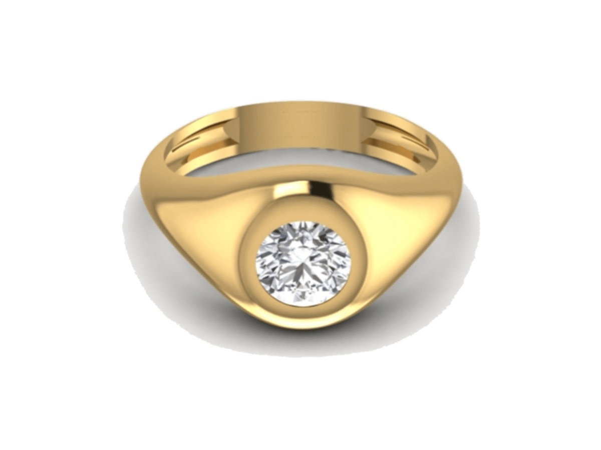 Round Solid Signet