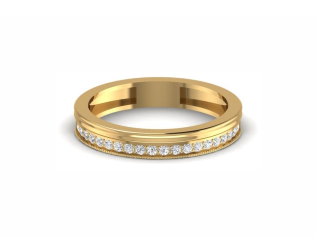 Channel eternity band, clean everyday — 4.52g gold