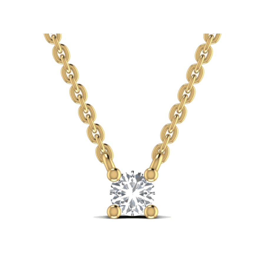 Heart Solitaire Pendant