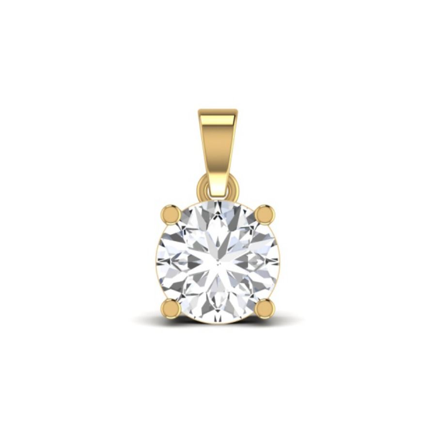 Marquise centre pendant with pavé halo border. — 1.10 GM gold