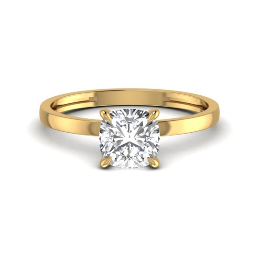 Double-row pavé eternity ring with continuous diamond surface. — 1.89 GM gold