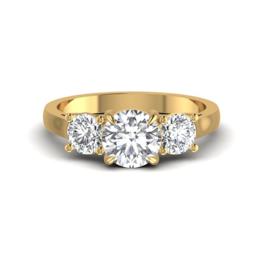 Double-row pavé halo ring with bezel centre stone. — 4.64 GM gold