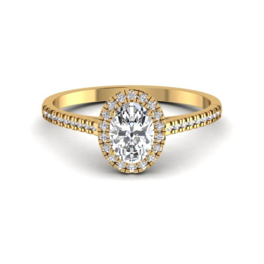 Channel-set five-stone ring with even round line. — 2.30 GM gold