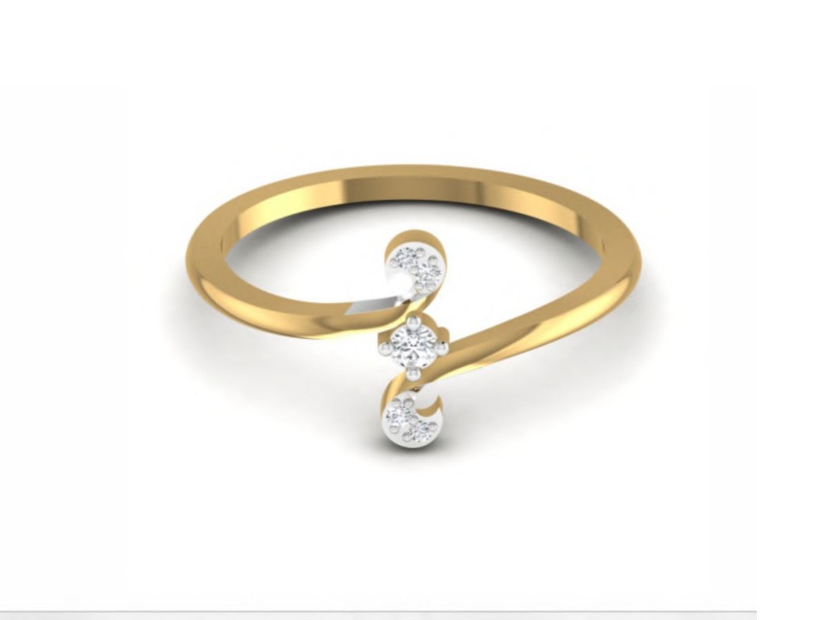 Dainty fine gold stacking band — 1.17g gold