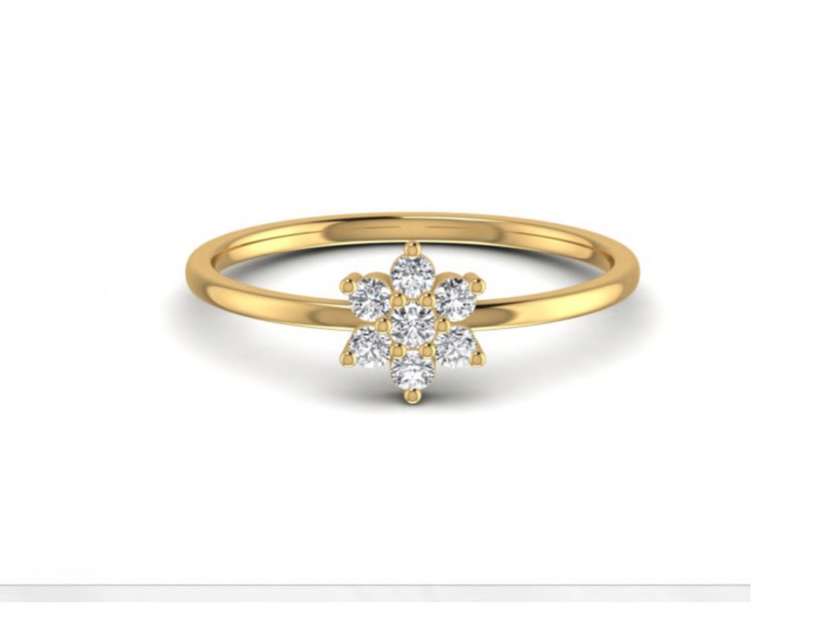 Contemporary fine jewelry statement ring — 1.80g gold