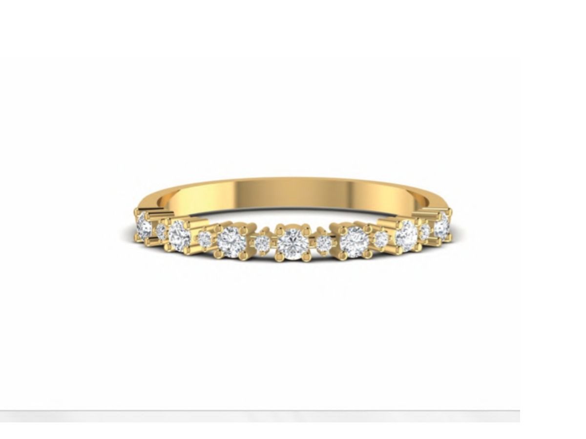 Refined solitaire statement — 1.44g gold