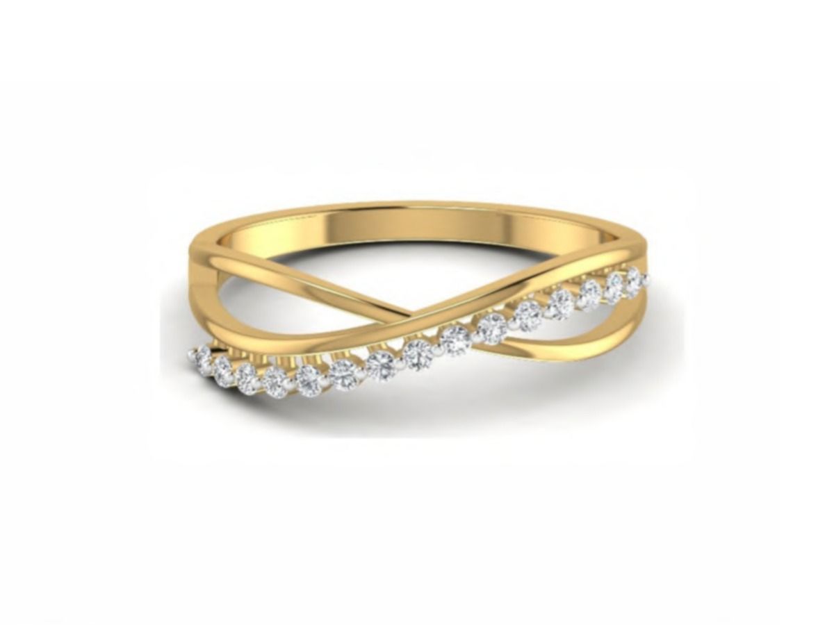 Refined contemporary ring — 1.44g gold