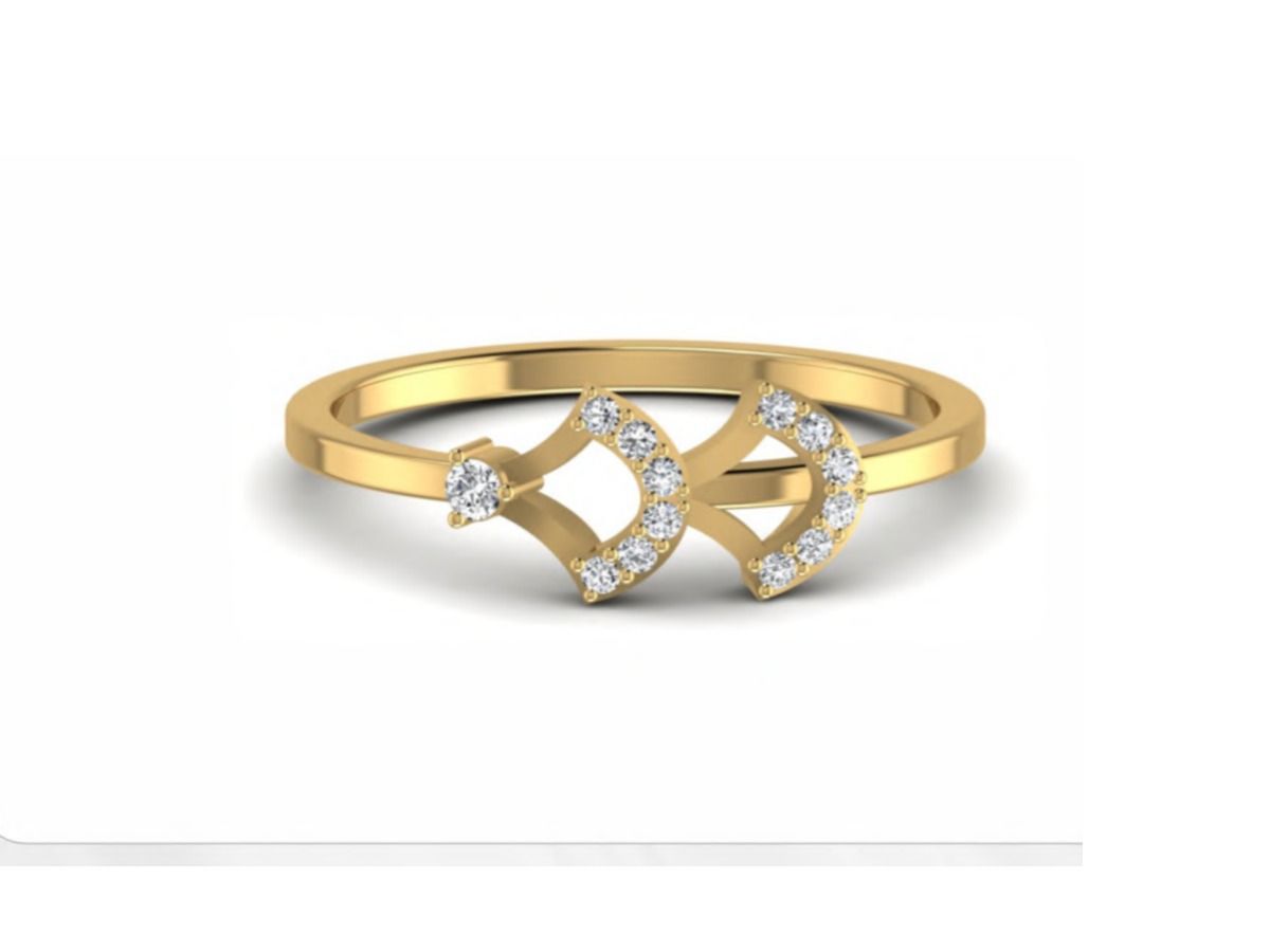Modern elegant design — 1.58g gold