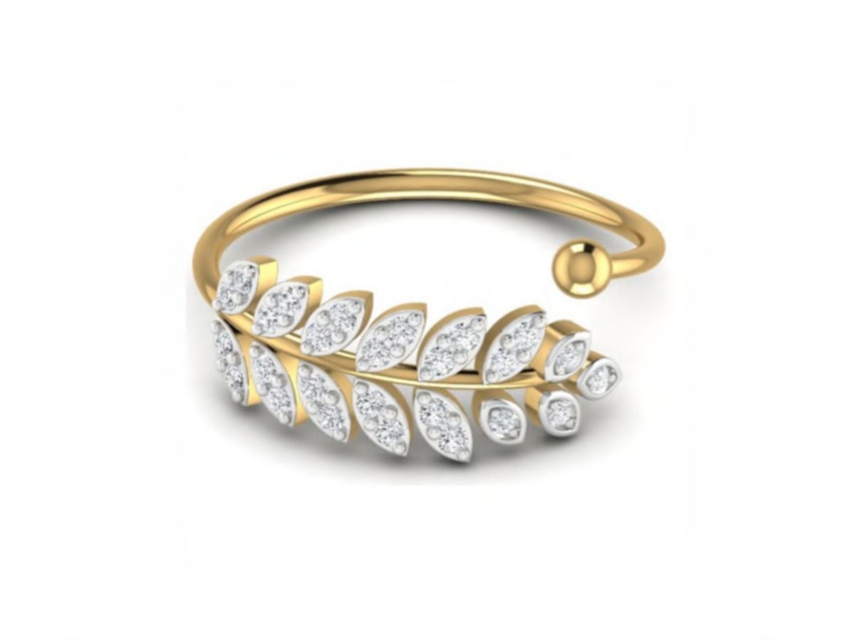 Elegant solitaire minimalist — 1.30g gold