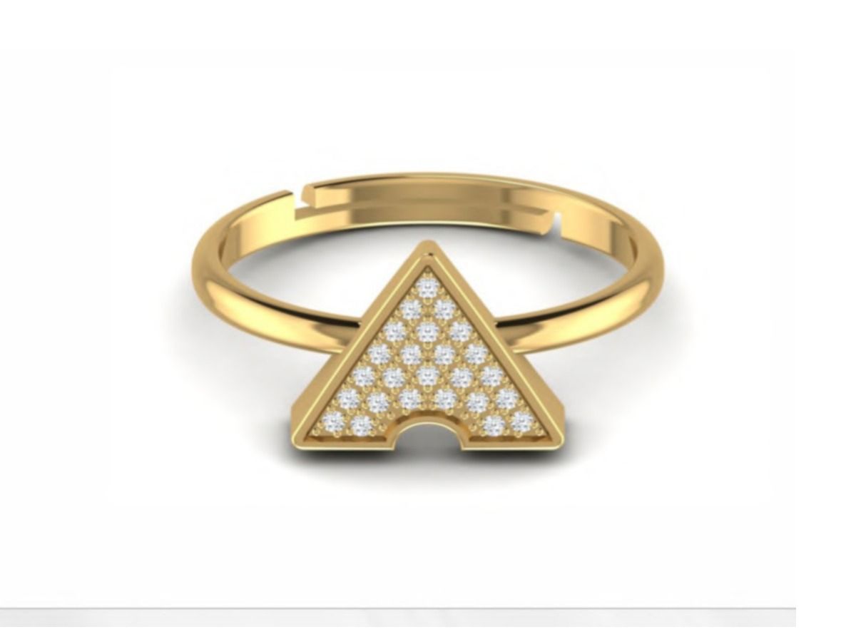 Diamond-forward 1.95g band with a 0.23ct stone for added presence — 1.95g gold