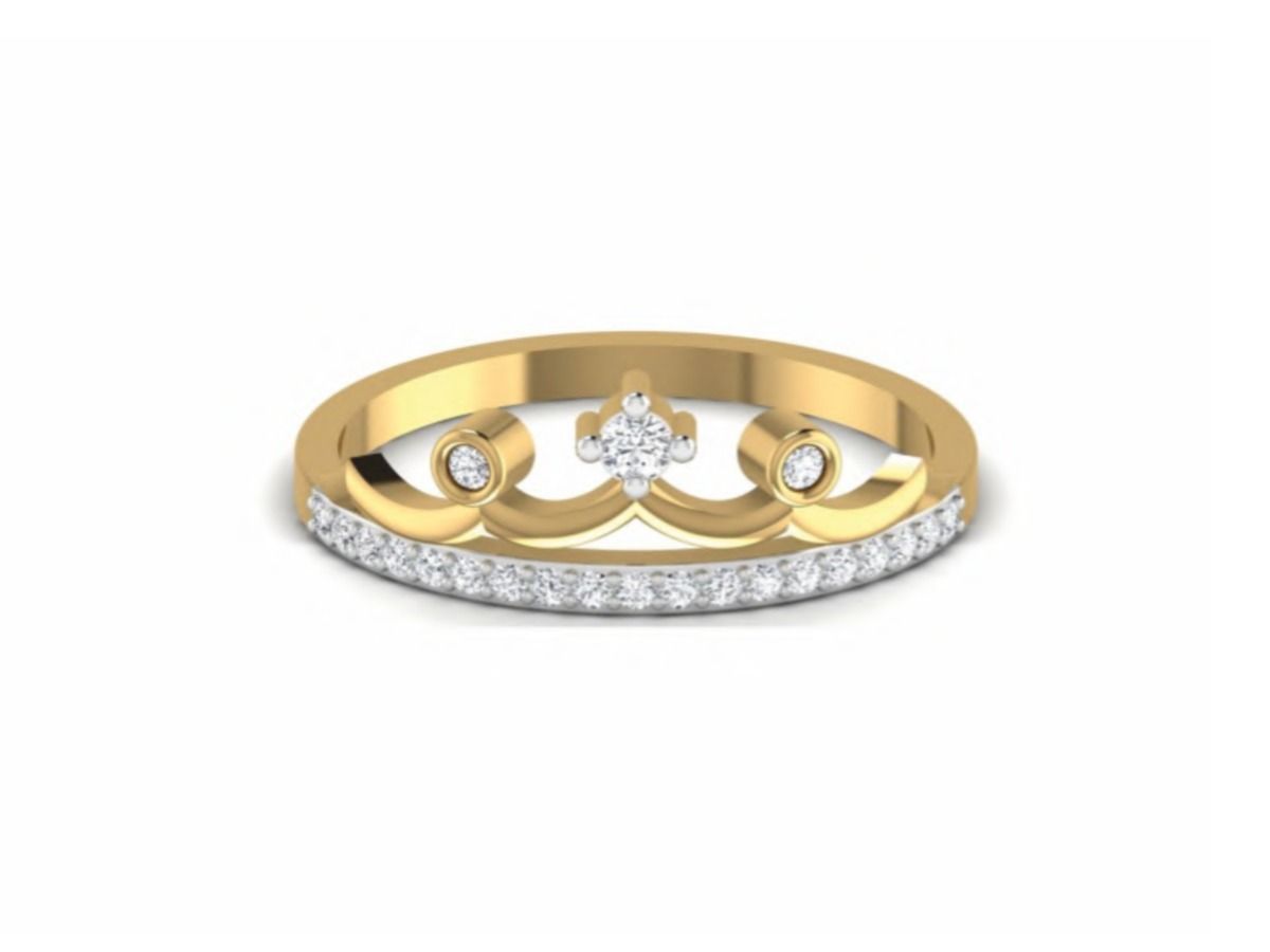 Modern fine jewelry ring — 1.65g gold