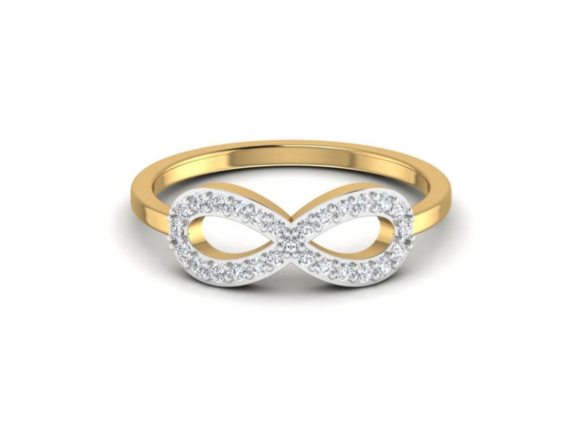 Delicate solitaire elegance — 1.15g gold
