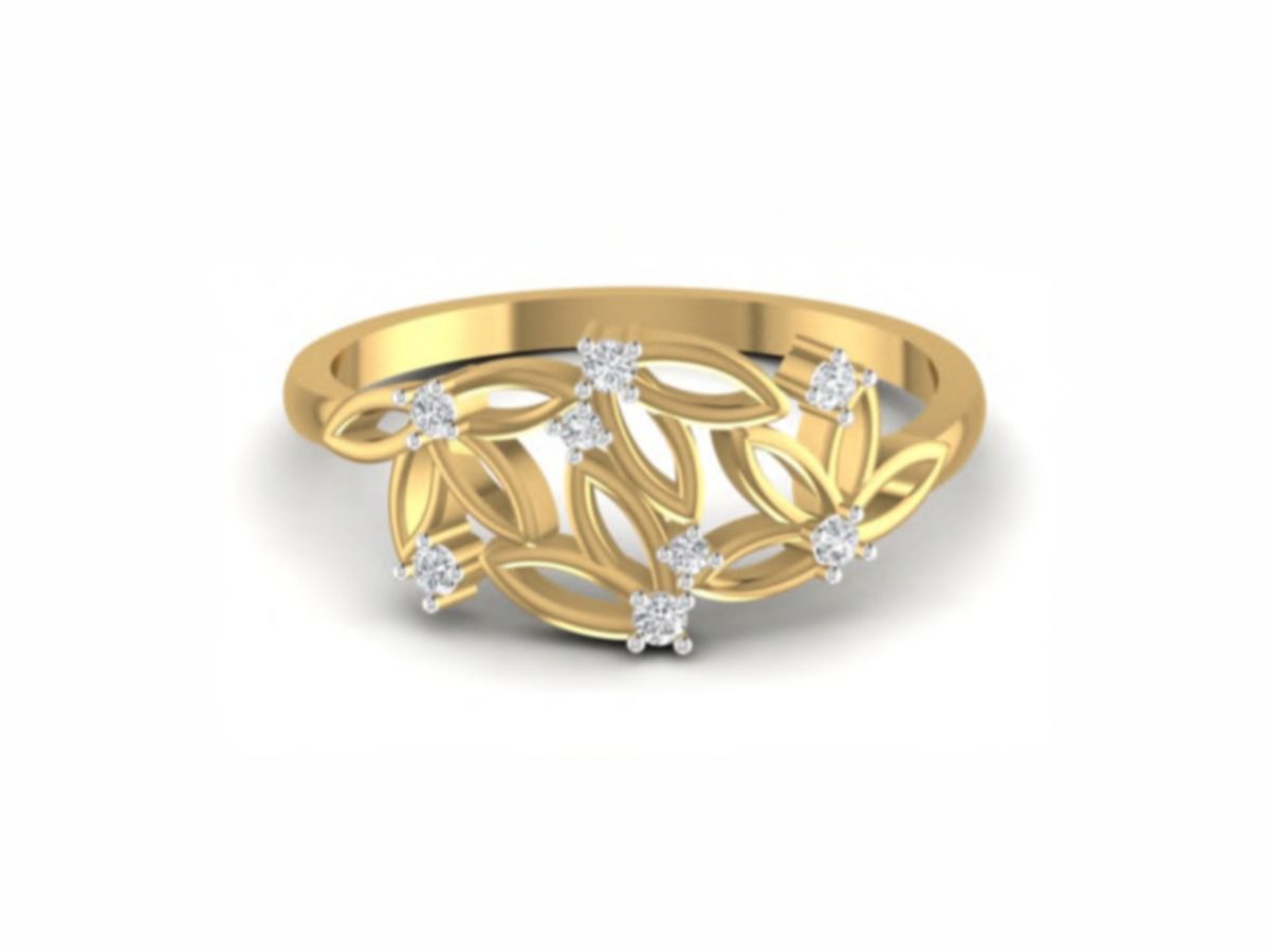 Refined modern band — 2.21g gold