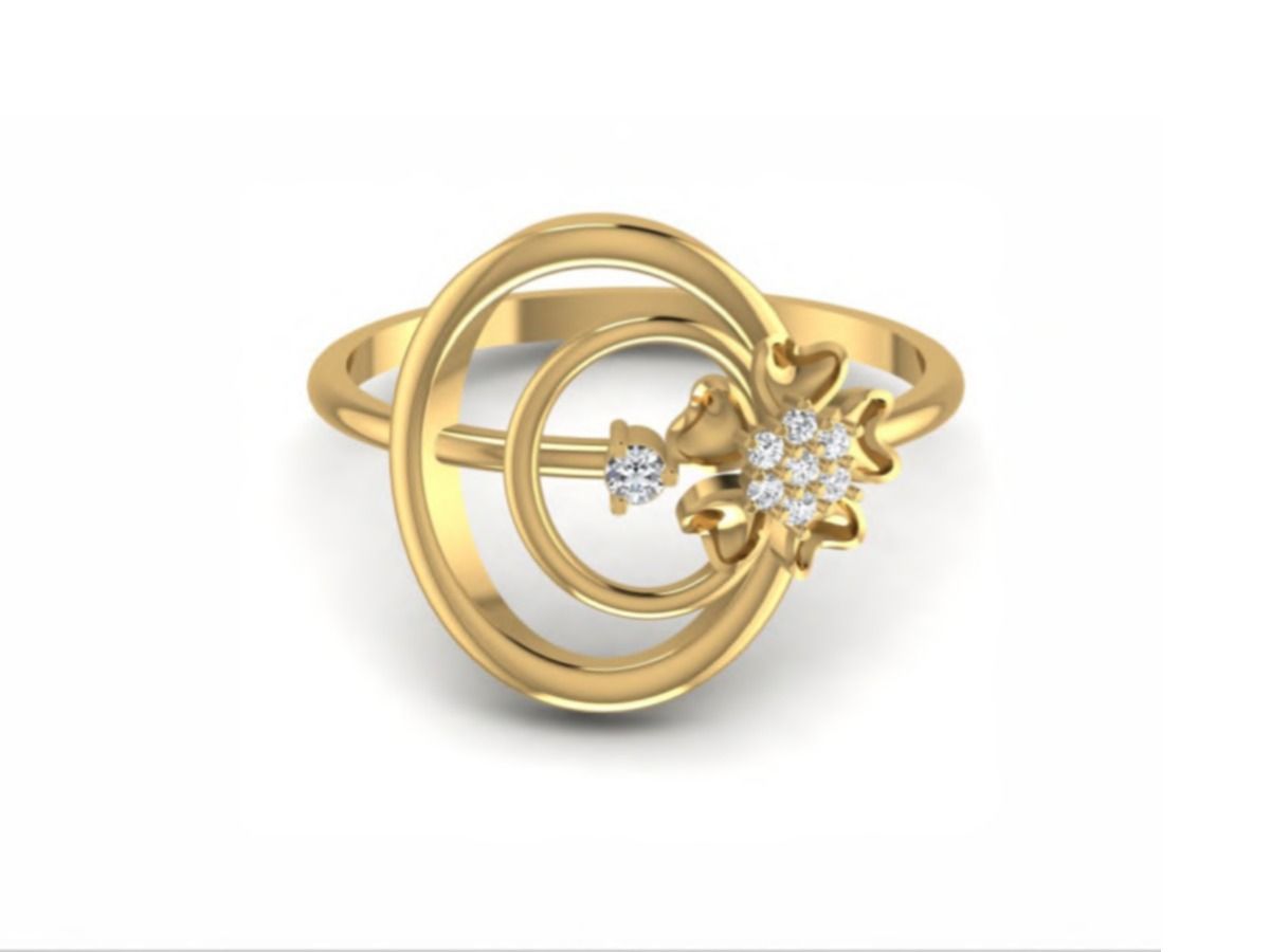 Delicate modern band — 1.20g gold