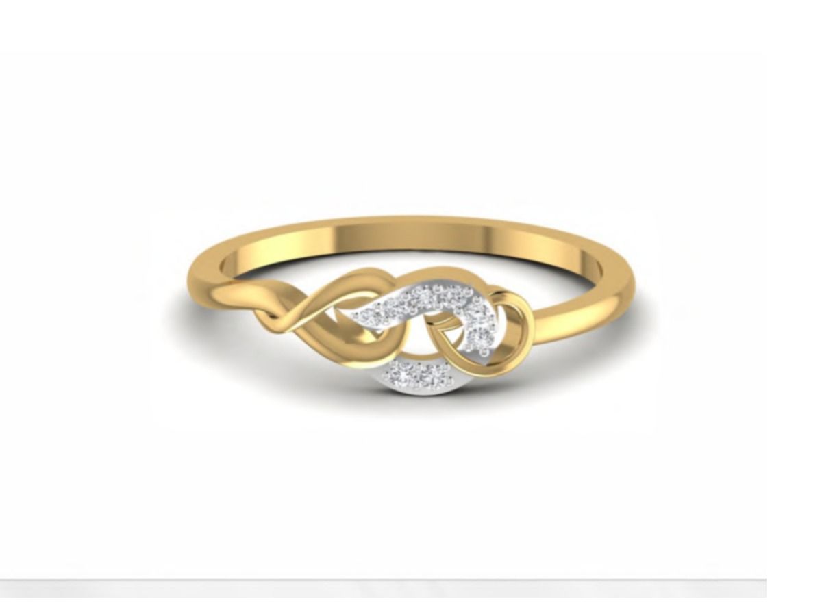 Delicate contemporary band — 1.22g gold