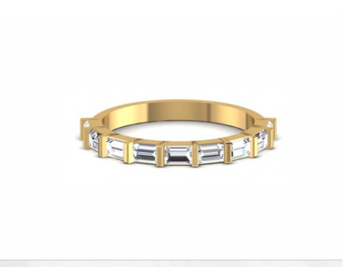 Contemporary solitaire statement — 1.70g gold