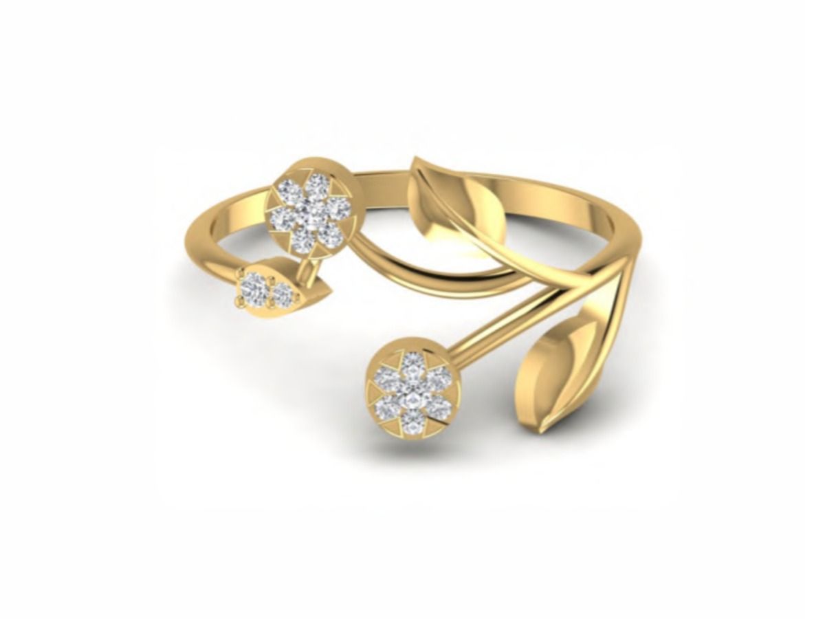 Contemporary refined ring — 2.05g gold