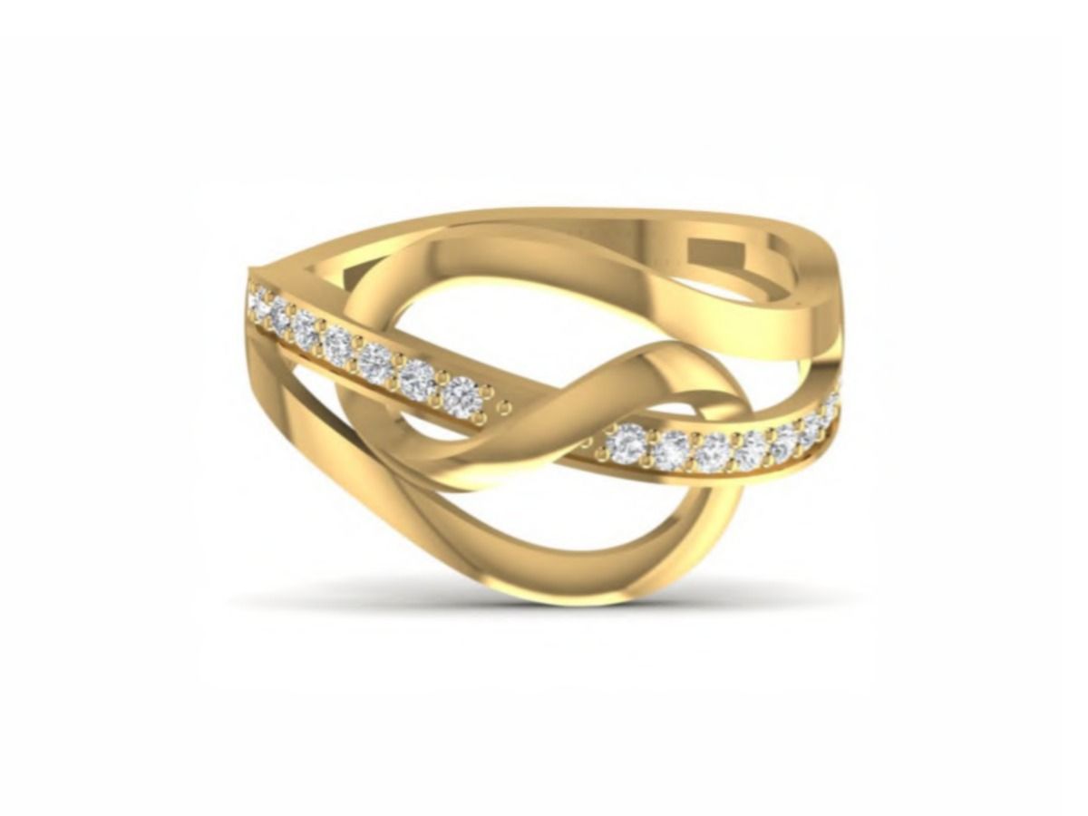 Premium contemporary ring — 3.93g gold