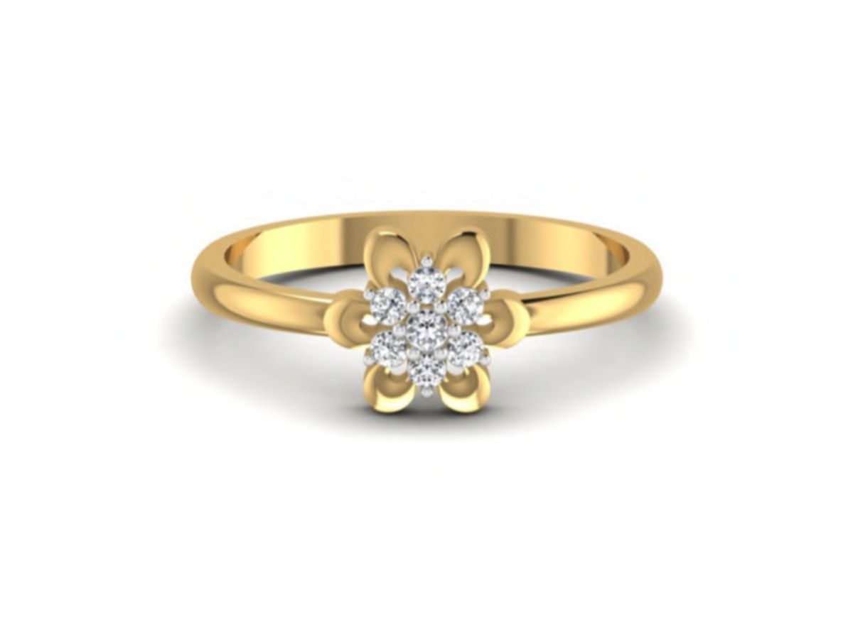 Elegant fine jewelry band — 2.35g gold