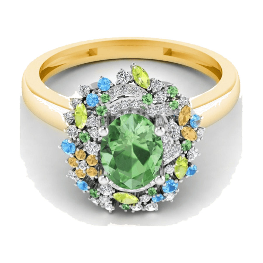 Peridot Oval Cocktail