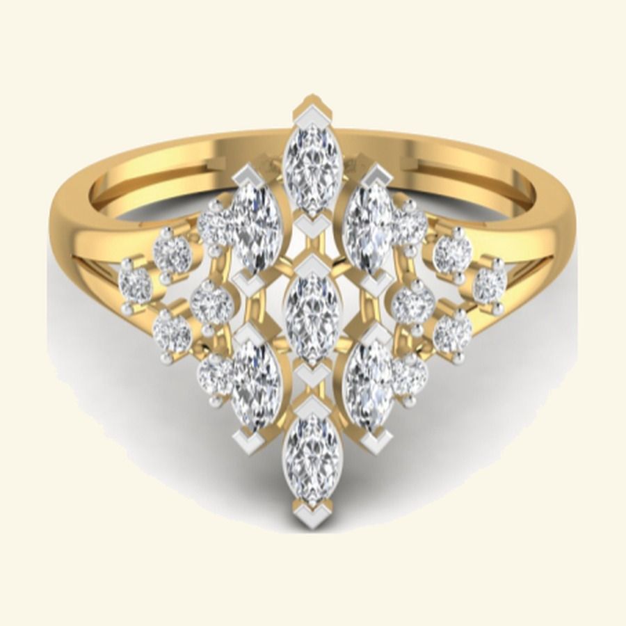 Slim oval emerald solitaire ring with pavé halo and polished tapered band. — 2.80 GM gold