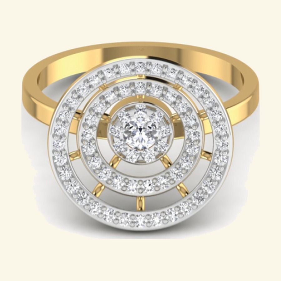 Square princess emerald ring with cluster diamond halo and slim band. — 2.35 GM gold