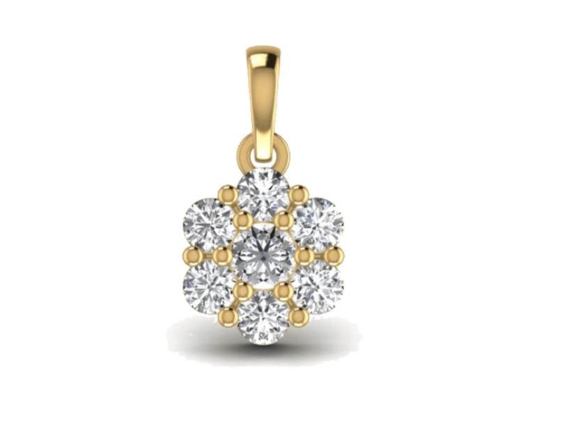 Cluster Flower Pendant