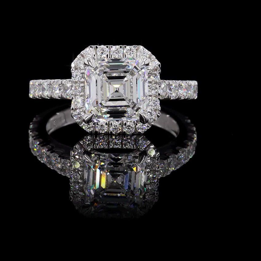 Asscher 3.00ct Solitaire