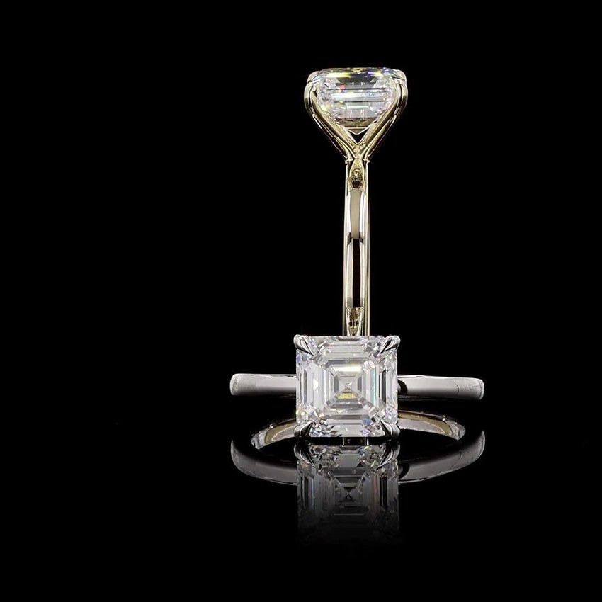 Asscher 3.00ct Solitaire