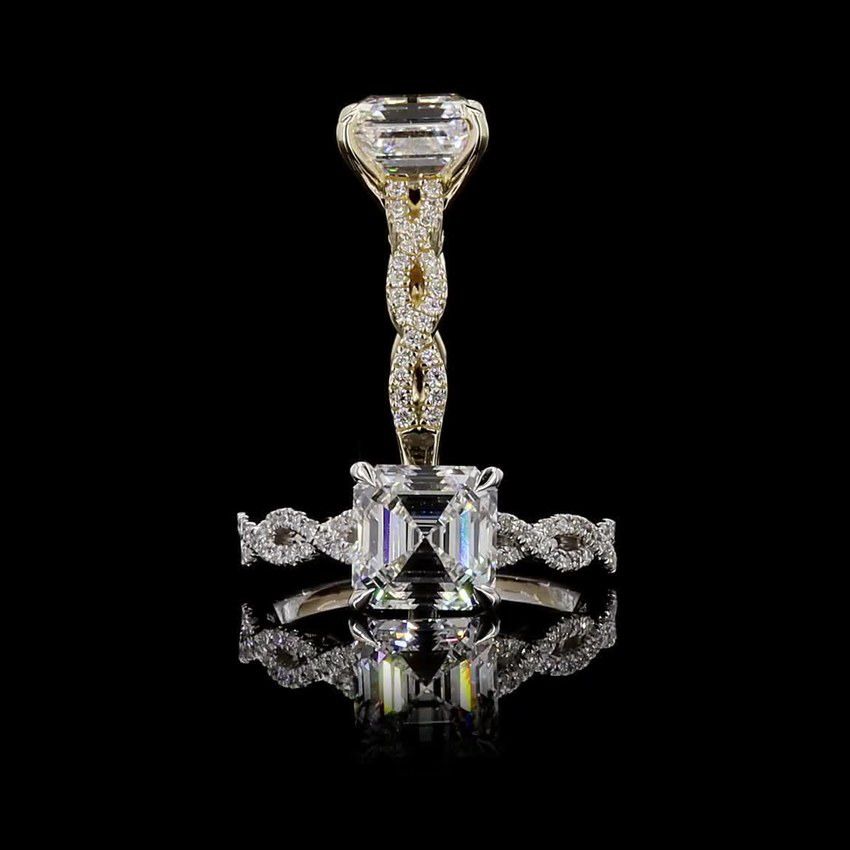 Asscher 3.00ct Solitaire