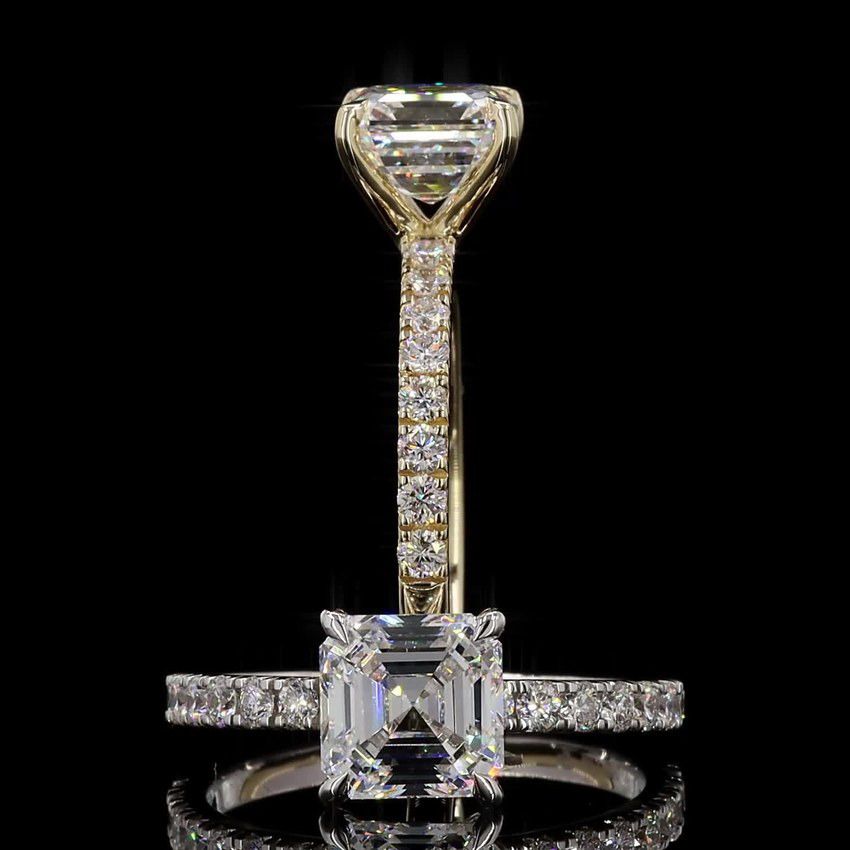 Asscher 3.00ct Solitaire