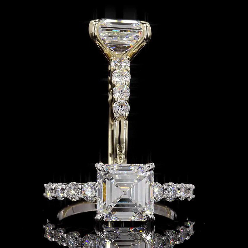 Asscher 3.00ct Solitaire