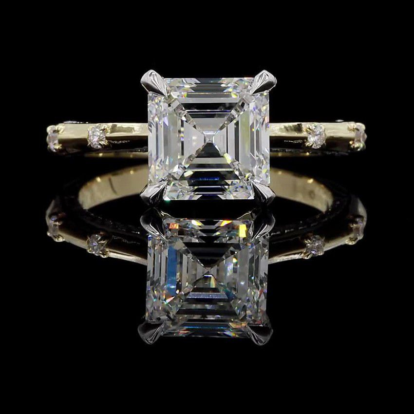 Asscher 3.00ct Solitaire