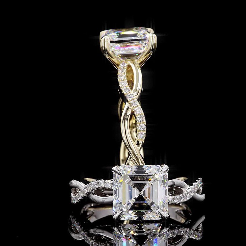 Asscher 3.00ct Solitaire