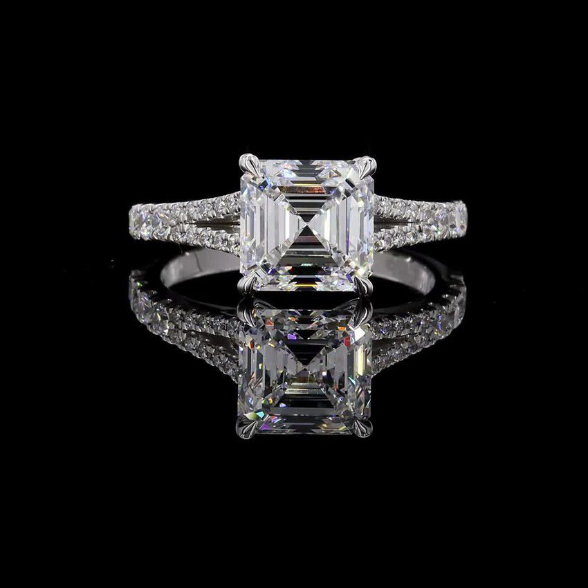Asscher 3.00ct Solitaire