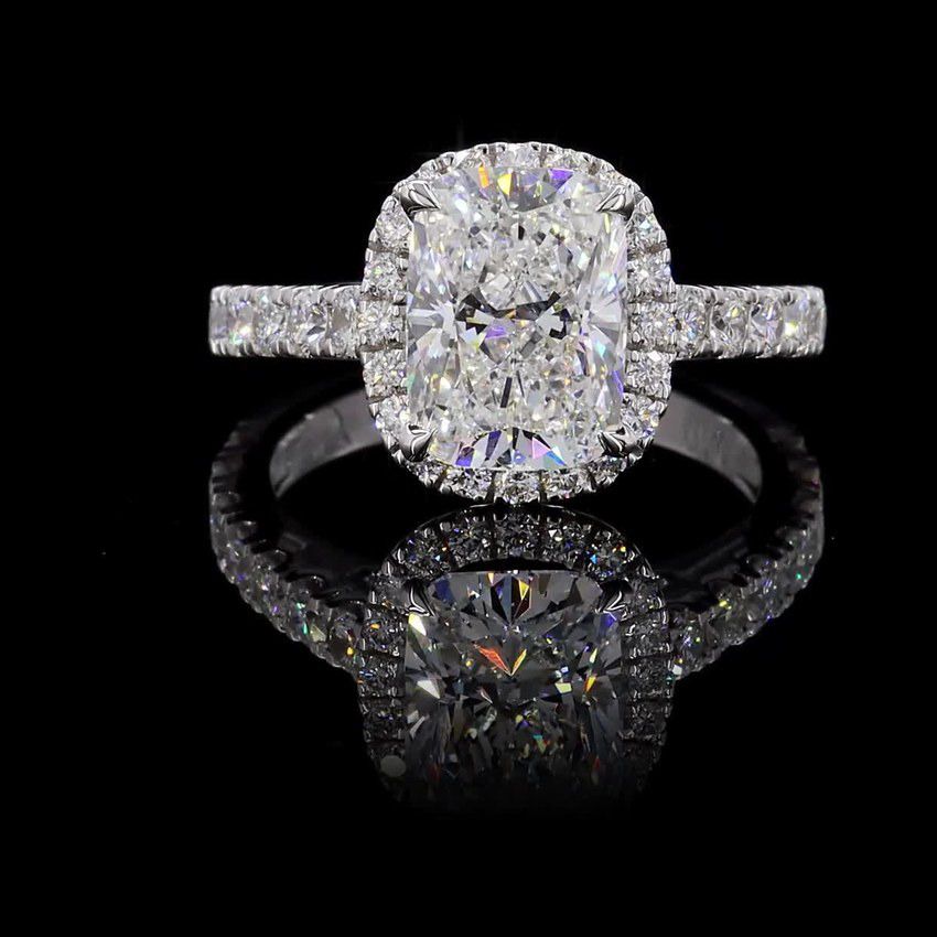 Long Cushion 3.00ct Solitaire
