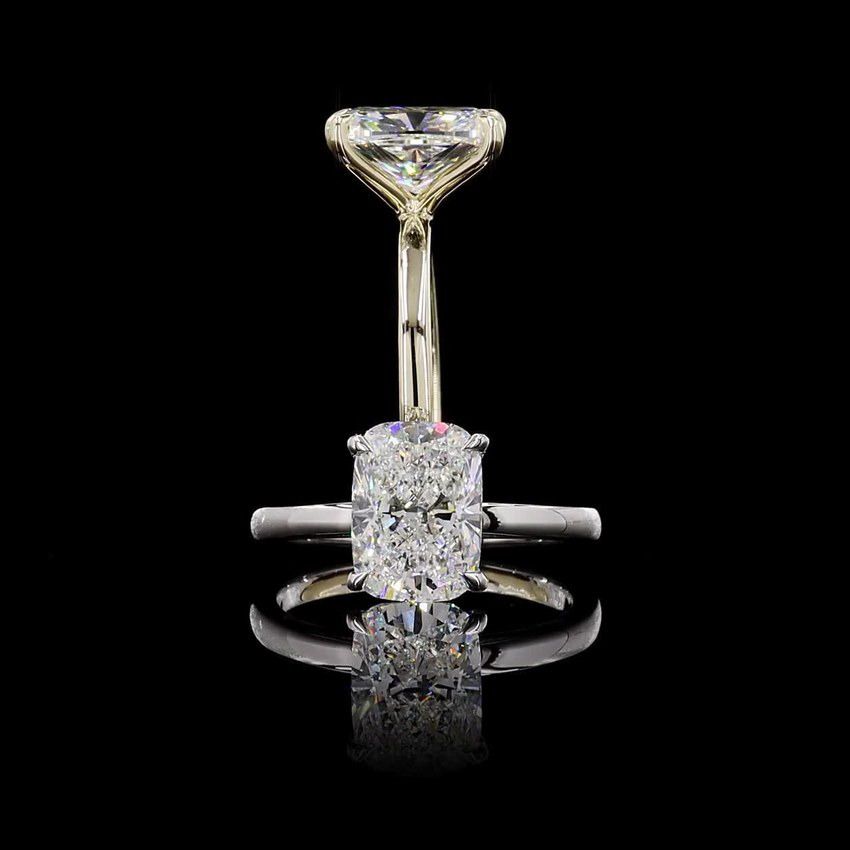 Long Cushion 3.00ct Solitaire