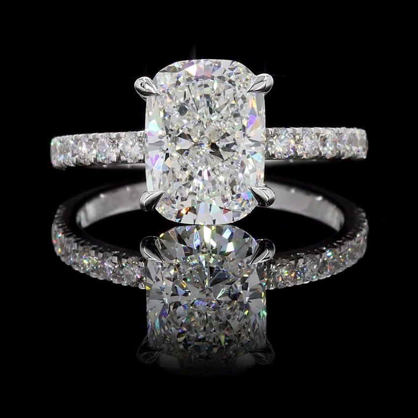 Long Cushion 3.00ct Solitaire