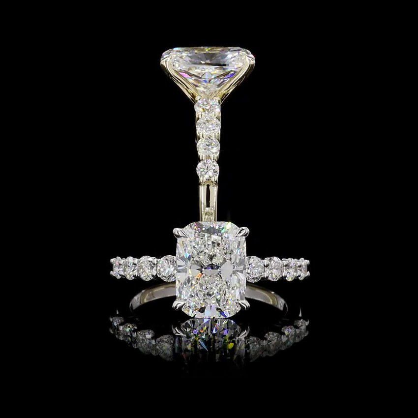 Long Cushion 3.00ct Solitaire