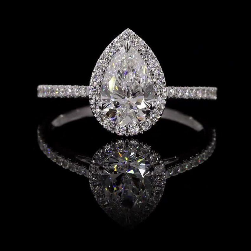 Pear 1.00ct Solitaire
