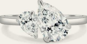C-RG011 lab-grown diamond ring, 14KT White