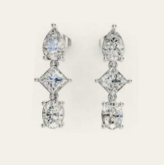 E0213MX200 lab-grown diamond earring, 14KT