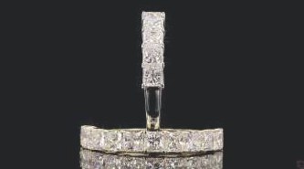 LBD921-PC100 lab-grown diamond band, 14KT