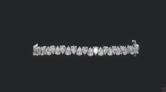 LBR915-PE1200 lab-grown diamond tennis bracelet, 14KT