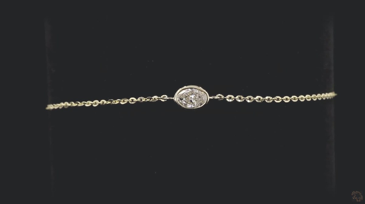 LBR921-OV050 lab-grown diamond fashion piece, 14KT