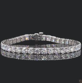 LBR930-RD1200 lab-grown diamond tennis bracelet, 14KT