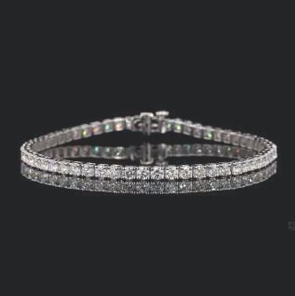 LBR930-RD500 lab-grown diamond tennis bracelet, 14KT