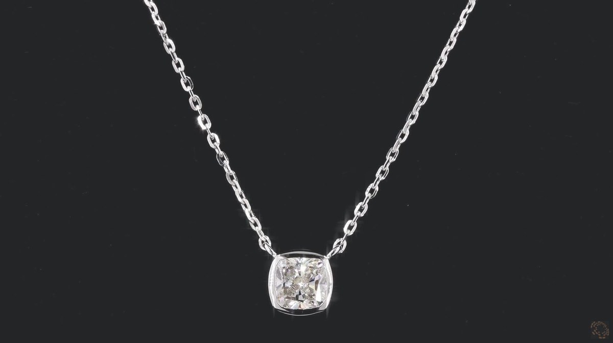 LNK989-CU100 lab-grown diamond pendant, 14KT